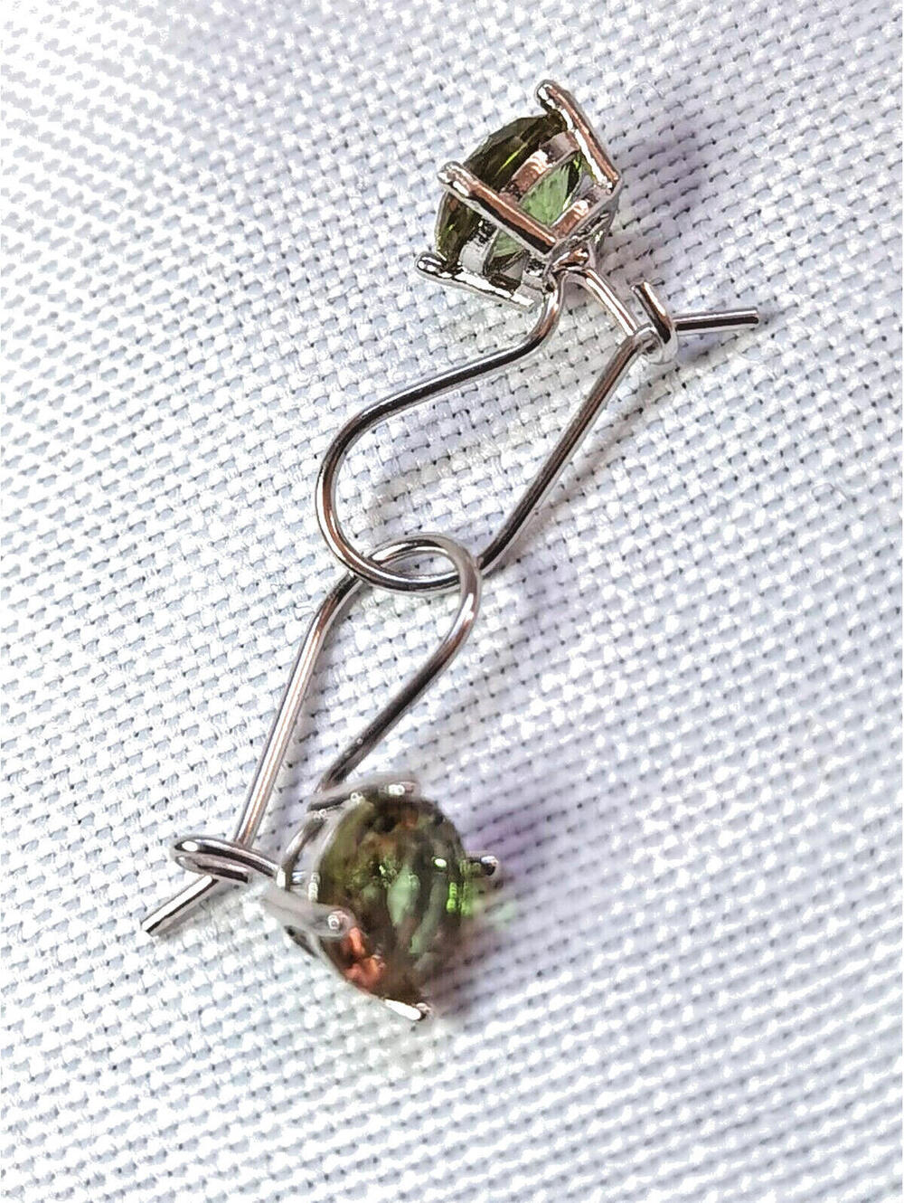 Turkish Diaspore (Sultanit) Color Change Earrings 925K Silver